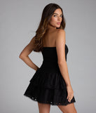 Soak up the season in the Cutie Vibes Eyelet Drop Waist Skater Dress, a black sundress styled for easy days, outdoor plans, and everything in between.