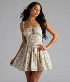 Feeling Pretty Cute Floral Skater Short Dress