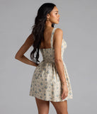 Feeling Pretty Cute Floral Skater Short Dress