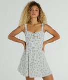 Love's In The Air Floral Chiffon A-Line Dress