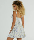 Love's In The Air Floral Chiffon A-Line Dress
