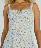 Love's In The Air Floral Chiffon A-Line Dress
