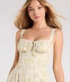 With its mid-calf hem and popular flattering fit, the Pretty Day Corset Floral Midi Dress With Pockets in natural nails the balance of trend and ease, redefining go-to midi dresses for any occasion.