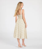Whether you're headed to brunch or running errands, the Admired Cutie Floral A-Line Midi Dress in sage green delivers effortless style in a breathable, go-to casual dress.