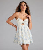 Shine with confidence, elegance, and standout style in the Stunning Love Floral Lace Babydoll Mini Dress—a light blue graduation dress designed with a fresh silhouette and the latest trends.