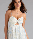Shine with confidence, elegance, and standout style in the Stunning Love Floral Lace Babydoll Mini Dress—a light blue graduation dress designed with a fresh silhouette and the latest trends.