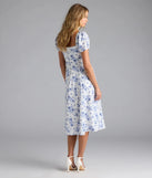 Shine with confidence, elegance, and standout style in the Charmingly Perfect Floral A-Line Midi Dress—a white graduation dress designed with a fresh silhouette and the latest trends.