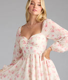 Soak up the season in the Elevated Outing Floral Long Sleeve Chiffon Skater Dress, a ivory sundress styled for easy days, outdoor plans, and everything in between.