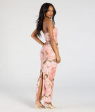 Flaunt your silhouette in the tight Major Beauty Floral Satin Strapless Maxi Dress in natural, a bodycon dress that empowers your look with bold style and effortless edge.