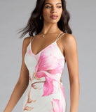Lovely Look Floral Mesh Maxi Dress