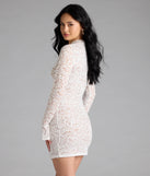 Flaunt your silhouette in the tight Looking Lovely Lace Bell Sleeve Mini Dress in white, a bodycon dress that empowers your look with bold style and effortless edge.