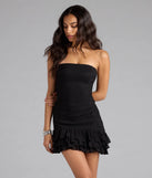 Sassy Babe Drop Waist Ruffled Mini Dress