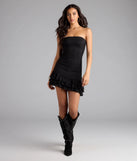 Sassy Babe Drop Waist Ruffled Mini Dress