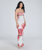 Whether you're headed to brunch or running errands, the Bold Stunner Floral Mesh Strapless Maxi Dress in ivory delivers effortless style in a breathable, go-to casual dress.
