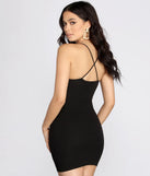 Rose Embroidered Bodycon Dress