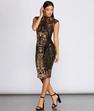 Sequin Diva Midi Dress