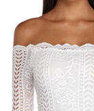 Crocheted With Love Off Shoulder Dress