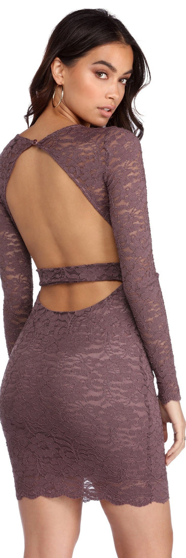 Lacy Moments Bodycon