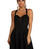 Making Mesh Moves Skater Dress