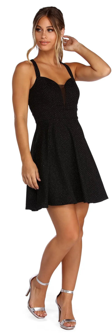 Making Mesh Moves Skater Dress