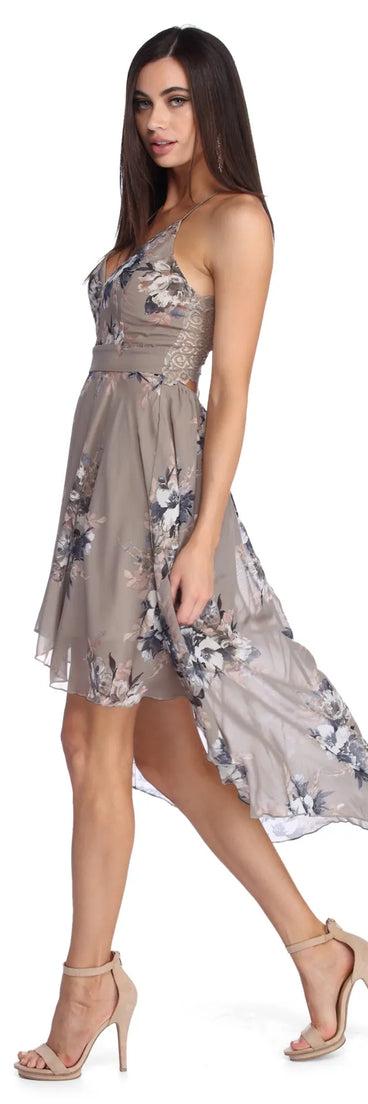 Chiffon Dreams Floral Skater Dress
