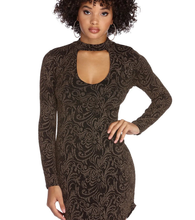Extravagant Glitter Mini Dress