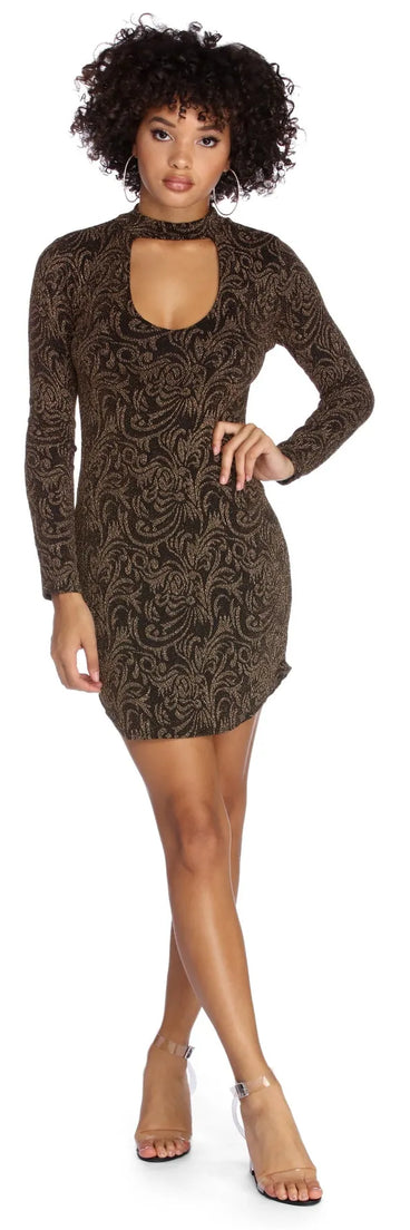 Extravagant Glitter Mini Dress