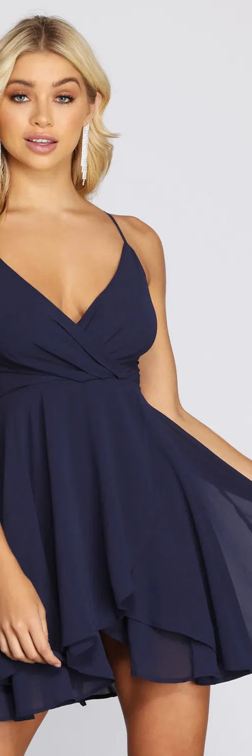 Chiffon Flow Skater Dress