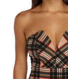 Pretty In Plaid Mini Dress