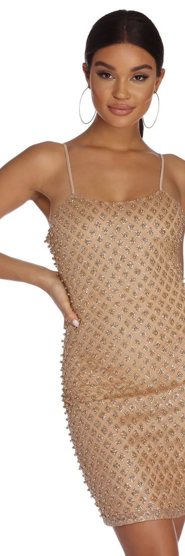 Glow Getter Glitter Pearl Dress