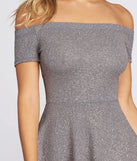Glitter Glam High Low Skater Dress