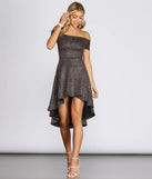 Glitter Glam High Low Dress