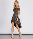 Glitter Glam High Low Dress