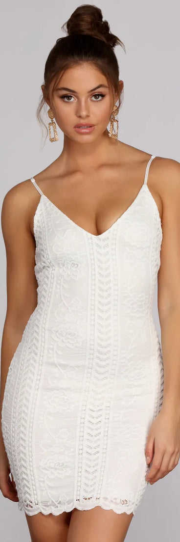 Crochet Beauty Mini Dress