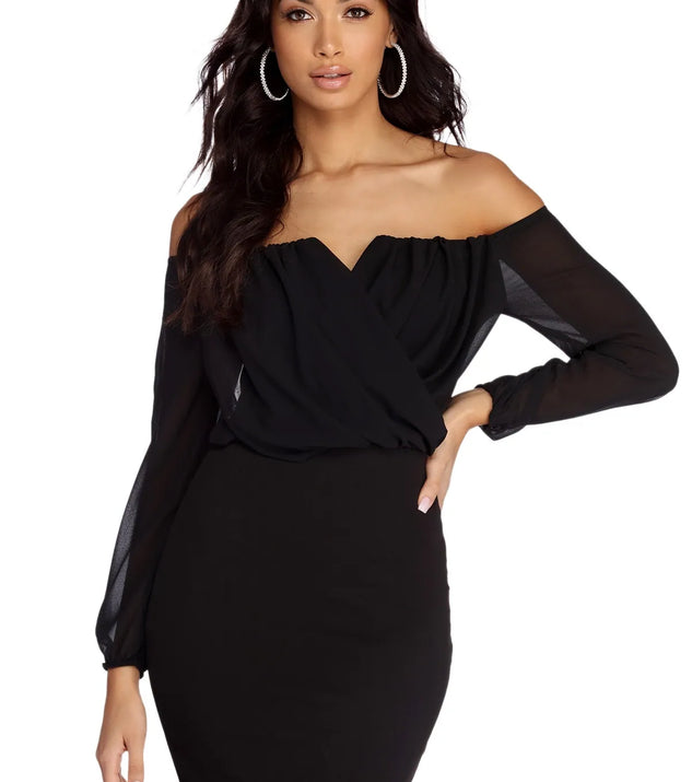 Shook In Chiffon Dress