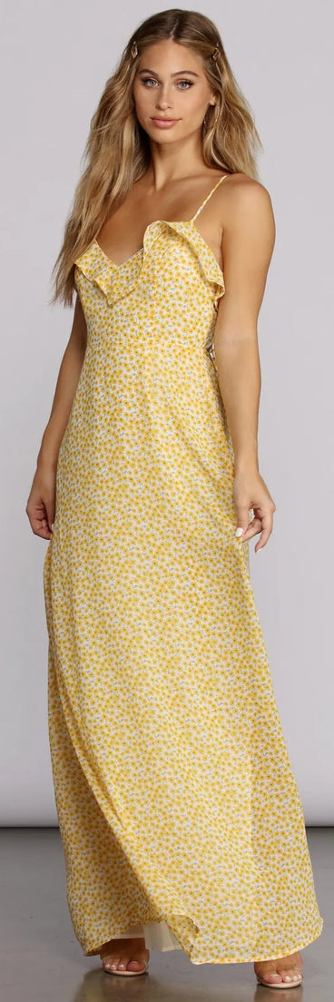Daisy Darling Ruffled Maxi Dress