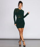Velvet Burnout Mini Dress
