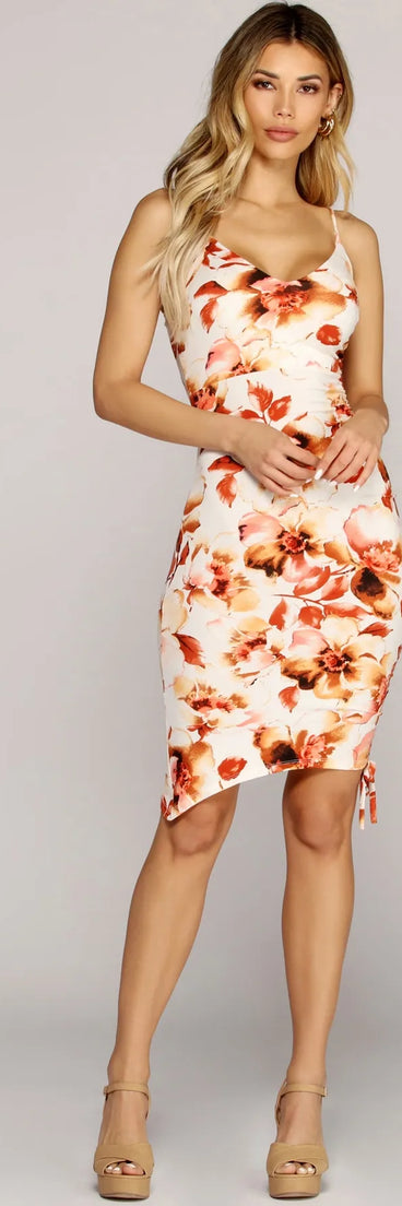 Floral Stunner Mini Dress