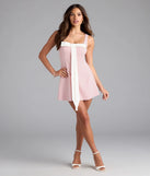 Cutest Icon Bow A-Line Mini Dress