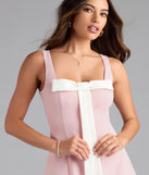 Cutest Icon Bow A-Line Mini Dress