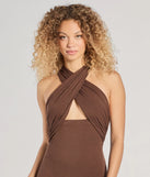 The Chic Update Convertible Ruched Long Dress is a flowy, brown maxi dress that moves with you from sunny days to elevated nights in effortless style.