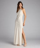 Coastal Chic Linen Halter Maxi Dress
