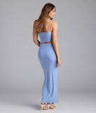Soak up the season in the Sultry Mode Halter Cutout Maxi Dress, a blue sundress styled for easy days, outdoor plans, and everything in between.