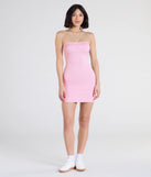 Shine with confidence, elegance, and standout style in the Head-Turning Flirt Bodycon Mini Dress—a pink graduation dress designed with a fresh silhouette and the latest trends.
