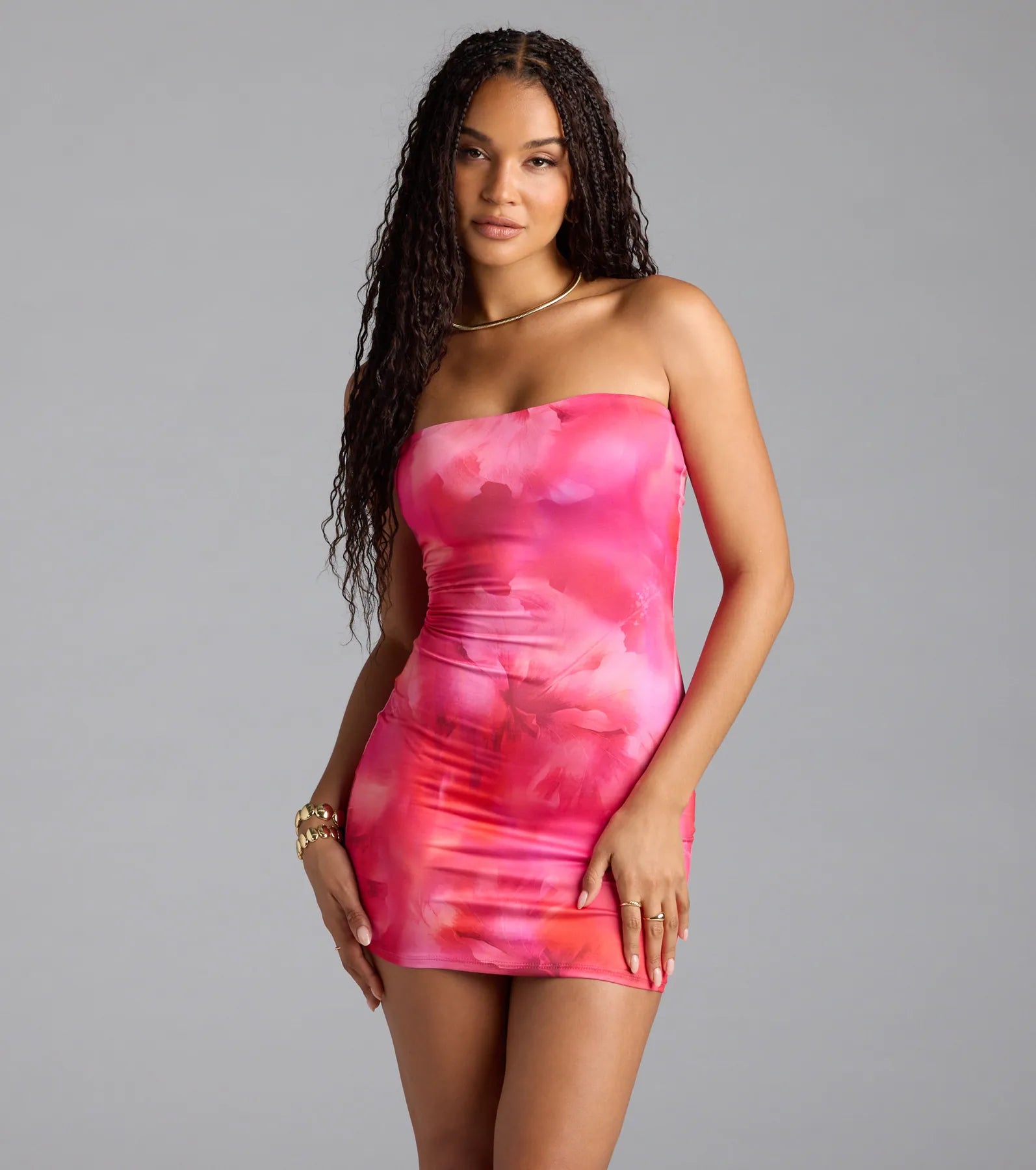 Major Head Turner Floral Bodycon Mini Dress | Windsor