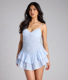 Soak up the season in the Cute Little Things Striped A-Line Mini Dress, a light blue sundress styled for easy days, outdoor plans, and everything in between.