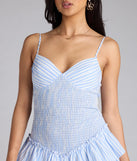 Soak up the season in the Cute Little Things Striped A-Line Mini Dress, a light blue sundress styled for easy days, outdoor plans, and everything in between.