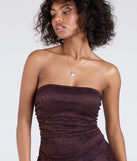Whether you're headed to brunch or running errands, the Going Out Strapless Lace Mini Dress in brown delivers effortless style in a breathable, go-to casual dress.