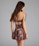 Forever Dreaming Strapless Cutout Ruffle Mini Dress