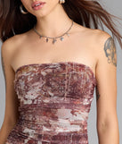 Forever Dreaming Strapless Cutout Ruffle Mini Dress